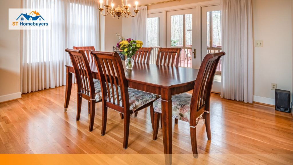 Mobile Home Free Move:Here are a few tips for moving a dining room table and chairs:
